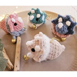 Weihnachtsbaumschmuck Triceratops Häkeltier Christbaumschmuck Hängeornament