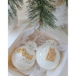 Weihnachtsbaumschmuck Weihnachtsdekor Weihnachtsgeschenk Tannenbaumschmuck Christbaumkugel weiß Aschenputtel Kutsche