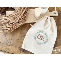 Weihnachtsbeutel / Baumwollbeutel / Personalisiert / Geschenk zu Weihnachten/ Geschenkesack / X-MAS