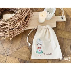 Weihnachtsbeutel / Baumwollbeutel / Personalisiert / Geschenk zu Weihnachten/ Geschenkesack / X-MAS