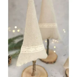 Weihnachtsbäume handgemacht Deko – Einzigartige Weihnachtsbaum-Deko aus Holz, 18-27 cm