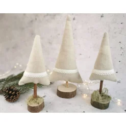 Weihnachtsbäume handgemacht Deko – Einzigartige Weihnachtsbaum-Deko aus Holz, 18-22 cm