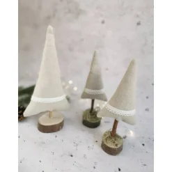Weihnachtsbäume handgemacht Deko – Einzigartige Weihnachtsbaum-Deko aus Holz, 18-22 cm