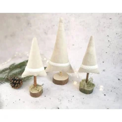 Weihnachtsbäume handgemacht Deko – Einzigartige Weihnachtsbaum-Deko aus Holz, 18-22 cm