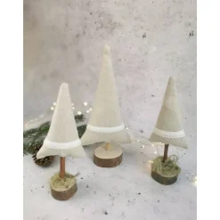 Weihnachtsbäume handgemacht Deko – Einzigartige Weihnachtsbaum-Deko aus Holz, 18-22 cm