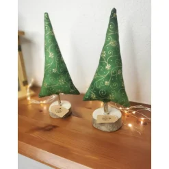 Weihnachtsbäume handgemacht Deko – Einzigartige Weihnachtsbaum-Deko aus Holz, 22 cm