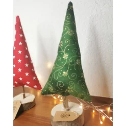 Weihnachtsbäume handgemacht Deko – Einzigartige Weihnachtsbaum-Deko aus Holz, 22 cm