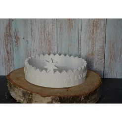 Weihnachtscountdown Schale Kerzenhalter – Adventskalender aus Gips zum Dekorieren