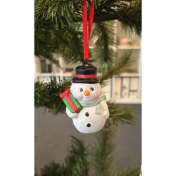 Weihnachtsdeko aus Keramik - Schneemann 1 - Wnterdeko -