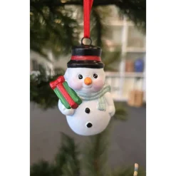 Weihnachtsdeko aus Keramik - Schneemann 1 - Wnterdeko -