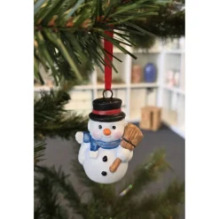 Weihnachtsdeko aus Keramik - Schneemann 3 - Winterdekoration -