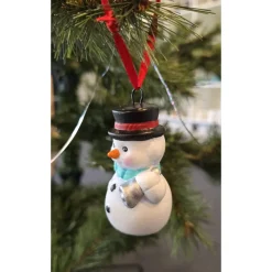 Weihnachtsdeko aus Keramik - Schneemann 4 - Winterdekoration -