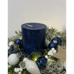 Weihnachtsdeko mit Schlitten, Engel, Mädchen, Kerze und Ledlichtern Weihnachtsschlitten