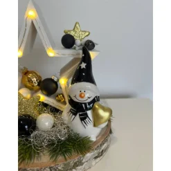 Weihnachtsdeko mit Stern und Led