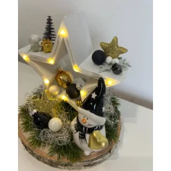 Weihnachtsdeko mit Stern und Led