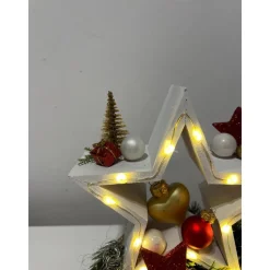 Weihnachtsdeko mit Stern und Led