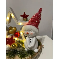 Weihnachtsdeko mit Stern und Led
