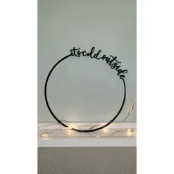 Weihnachtsdeko Ring, Weihnachten, Kranz, es weihnachtet sehr, it's cold outside, Wintetdeko, Fensterdeko,