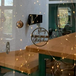 Weihnachtsdeko Ringe, Kling Glöckchen klingeling, Hohoho, Weihnachten, Weihnachtsmann, lustig lustig tralala, Geschenkan