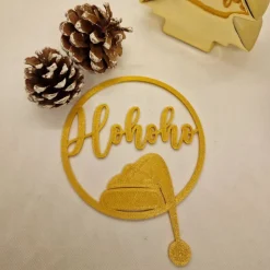 Weihnachtsdeko Ringe, Kling Glöckchen klingeling, Hohoho, Weihnachten, Weihnachtsmann, lustig lustig tralala, Geschenkan