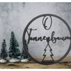 Weihnachtsdeko Ringe, Kling Glöckchen klingeling, Hohoho, Weihnachten, Weihnachtsmann, lustig lustig tralala, Geschenkan