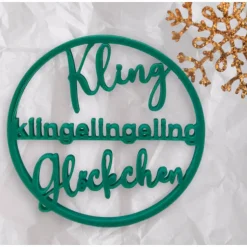 Weihnachtsdeko Ringe, Kling Glöckchen klingeling, Hohoho, Weihnachten, Weihnachtsmann, lustig lustig tralala, Geschenkan