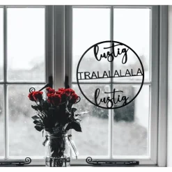 Weihnachtsdeko Ringe, Kling Glöckchen klingeling, Hohoho, Weihnachten, Weihnachtsmann, lustig lustig tralala, Geschenkan