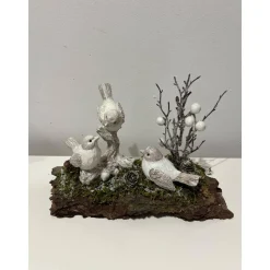 Weihnachtsdeko Weihnachtsgesteck mit Vögel