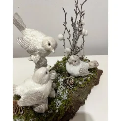 Weihnachtsdeko Weihnachtsgesteck mit Vögel