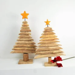 Weihnachtsdeko, Weihnachtsbaum, Tannenbaum aus Holz, Floristikdeko