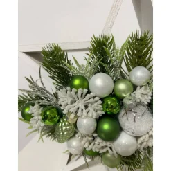 Weihnachtsdeko Weihnachtsstern Stern Led grün weiß Häuschen