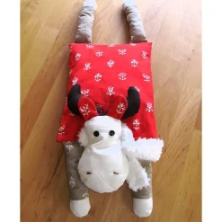 Weihnachts-Elchkissen Figurenkissen Kleiner Rudi genäht von Hobbyhaus