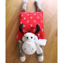 Weihnachts-Elchkissen Figurenkissen Kleiner Rudi genäht von Hobbyhaus