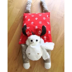 Weihnachts-Elchkissen Figurenkissen Kleiner Rudi genäht von Hobbyhaus