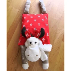 Weihnachts-Elchkissen Figurenkissen Kleiner Rudi genäht von Hobbyhaus