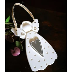 Weihnachtsengel & Schutzengel aus Keramik – Geschenkidee mit Herz