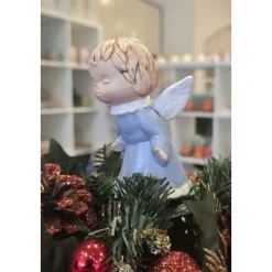 Weihnachtsengel - Schutzengel aus Keramik - Küssende Engel -