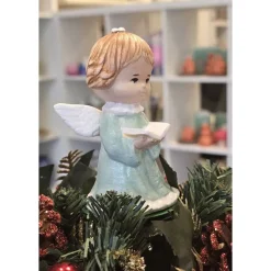 Weihnachtsengel - Schutzengel aus Keramik - Figur -
