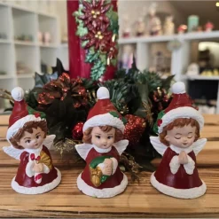 Weihnachtsengel aus Keramik - Sammelfiguren - Handbemalt