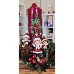 Weihnachtsengel aus Keramik - Sammelfiguren - Handbemalt