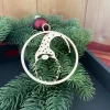 Weihnachtsgnom – Geschenkanhänger & Christbaumanhänger aus Holz, lasergeschnitten, festliche Dekoration