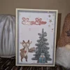 Weihnachtsgrußkarte / Rentier Glitzerkarten / Festliche Tannenbaumkarten / Sugar Spice Weihnacht / Weihnachtskarten
