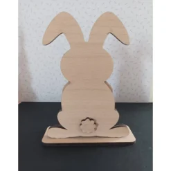 Weihnachtshase Holz Buche