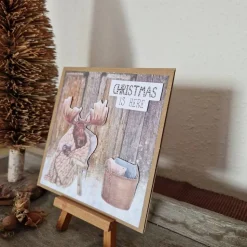 Weihnachtskarte - Elch - Christmas is Here