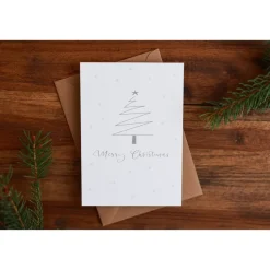 Weihnachtskarte | Weihnachtspost | Weihnachtsgruß | Weihnachtsbaum | aus Naturpapier | DIN A6 | Kuvert | Grußkarten