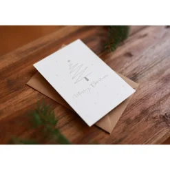 Weihnachtskarte | Weihnachtspost | Weihnachtsgruß | Weihnachtsbaum | aus Naturpapier | DIN A6 | Kuvert | Grußkarten