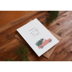 Weihnachtskarte | Weihnachtspost | Weihnachtsgruß | Frohes Fest | aus Naturpapier | DIN A6 | Grußkarten | Motivkarte
