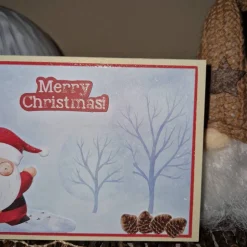 Weihnachtskarte / Weihnachtsmann / Merry Christmas / Fest der Freude / Weihnachtskarte mit Santa / Weihnachtskarte mit S