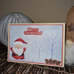 Weihnachtskarte / Weihnachtsmann / Merry Christmas / Fest der Freude / Weihnachtskarte mit Santa / Weihnachtskarte mit S