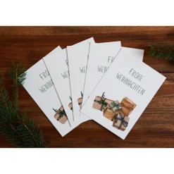 Weihnachtskarte | Weihnachtspost | Weihnachtsgruß | Geschenke | aus Naturpapier | DIN A6 | Kuvert | Grußkarten